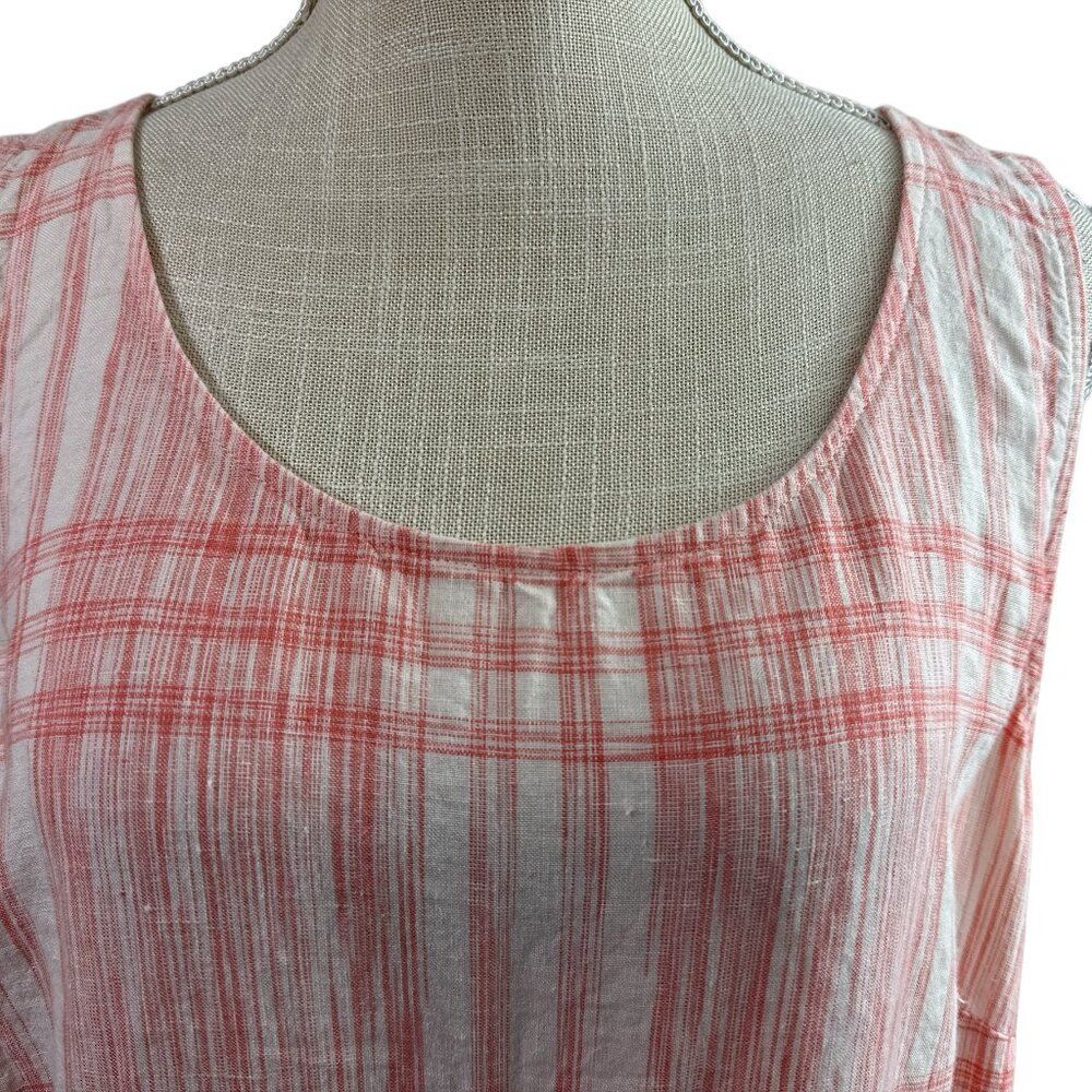 J Jill Love Linen Dress Maxi Pockets Womens Sz XL Lagenlook Coastal Beachy - Picture 3 of 13